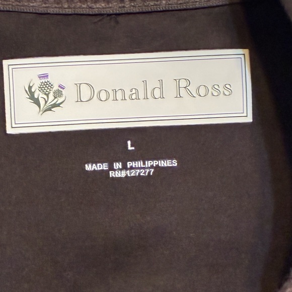 DONALD ROSS Men's Microfiber Suede Jacket Size Large - Picture 2 of 11